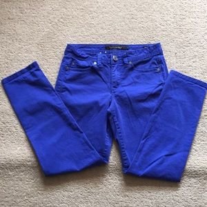 Royal blue 97% cotton casual jeans/pants